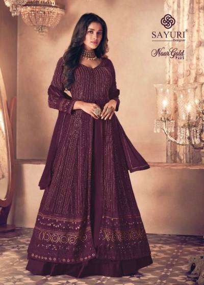 Noor Gold Plus By Sayuri Designer Partywear Gown Collection